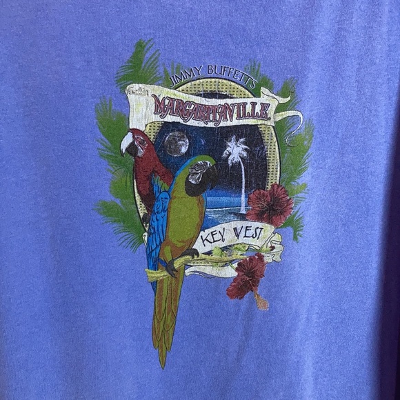 D380 Jimmy buffet powder blue tank top L - Picture 2 of 7